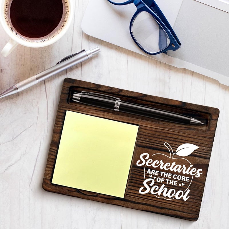 YGBF School Secretary Appreciation Gifts, Gift for Secretaries Sticky Note Holder School Office Decor, Administrative Professional Day Gifts - Image 4